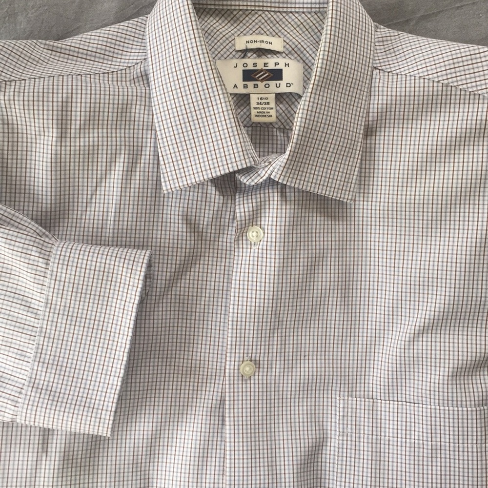 Men’s Joseph Abboud Dress Shirt: 16 1/2 x 35
